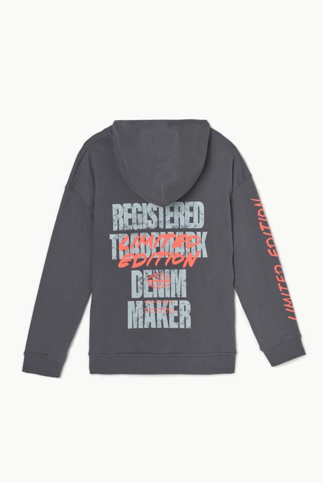 Sweat à capuche Noebo anthracite