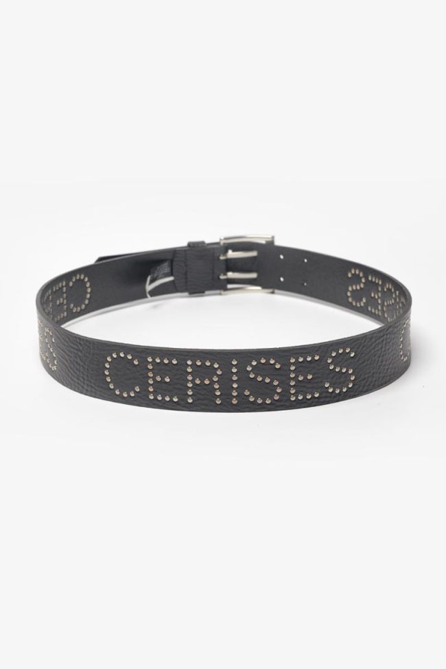 Ceinture Clouty en cuir noir clouté