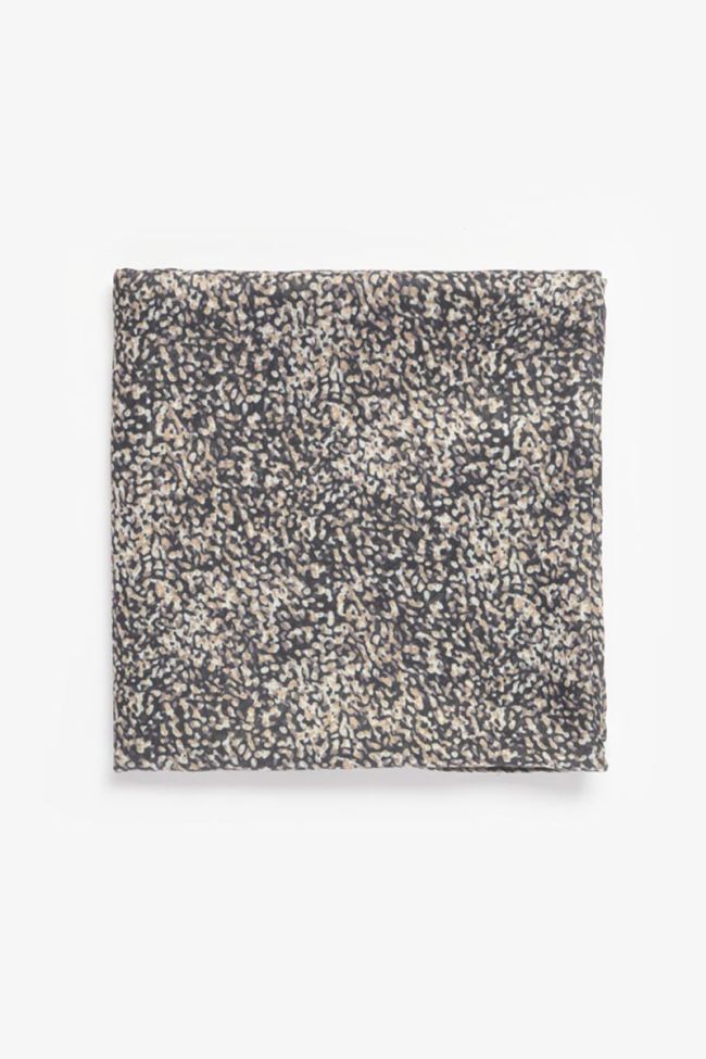 Foulard Bella noir à motif