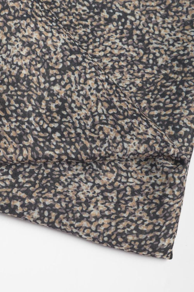 Foulard Bella noir à motif