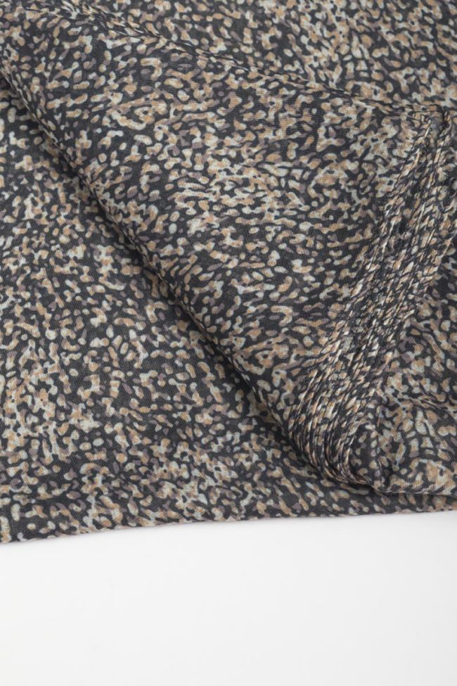 Foulard Bella noir à motif