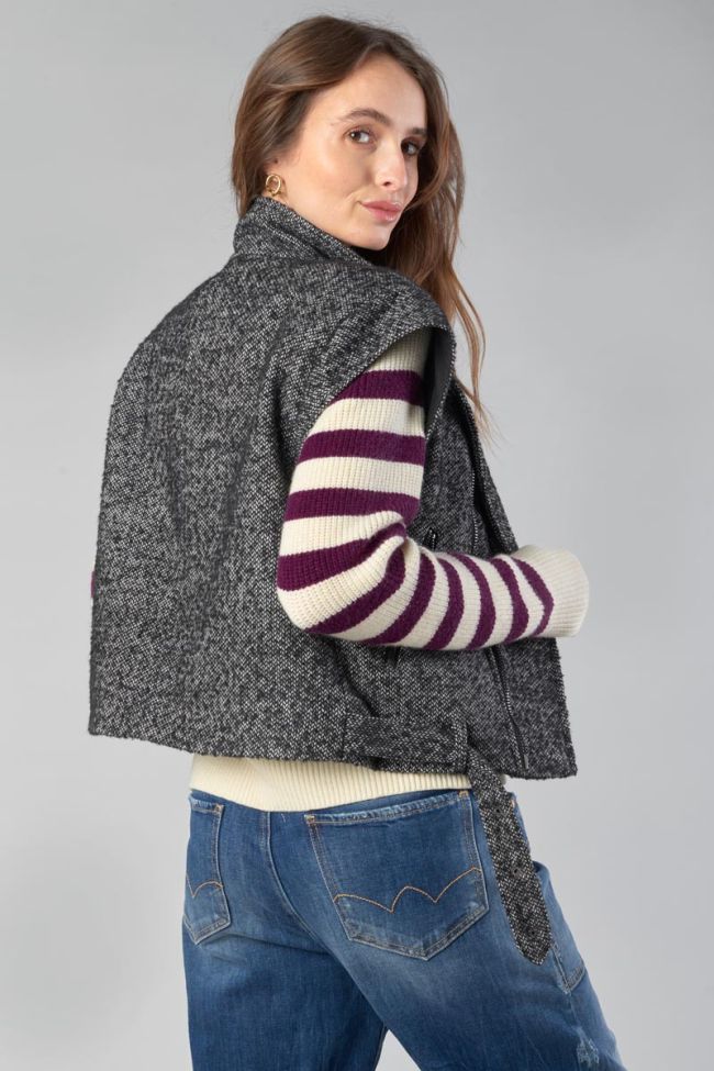 Veste Calie noire et blanche