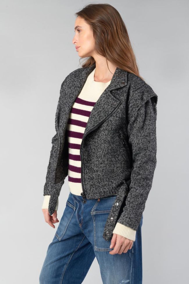 Veste Calie noire et blanche