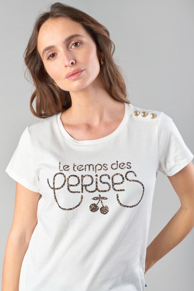 T-shirt Carole blanc imprimé