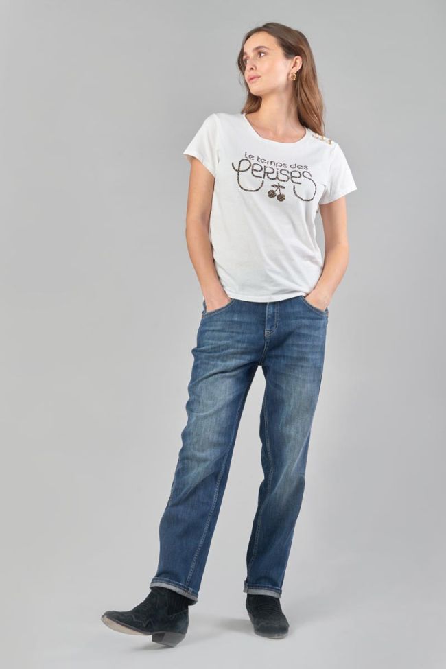 T-shirt Carole blanc imprimé