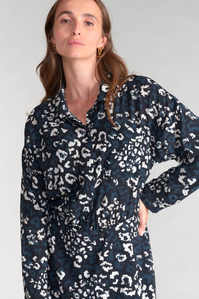 Robe Evann à motif léopard