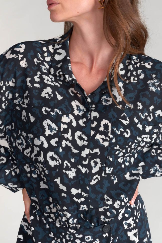 Robe Evann à motif léopard