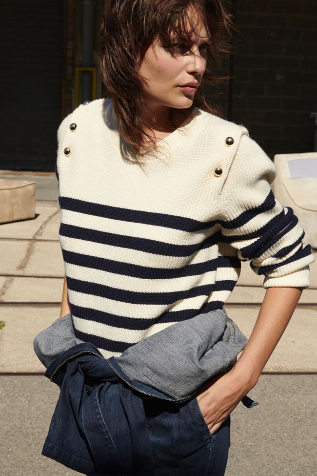 Pull Fania marinière