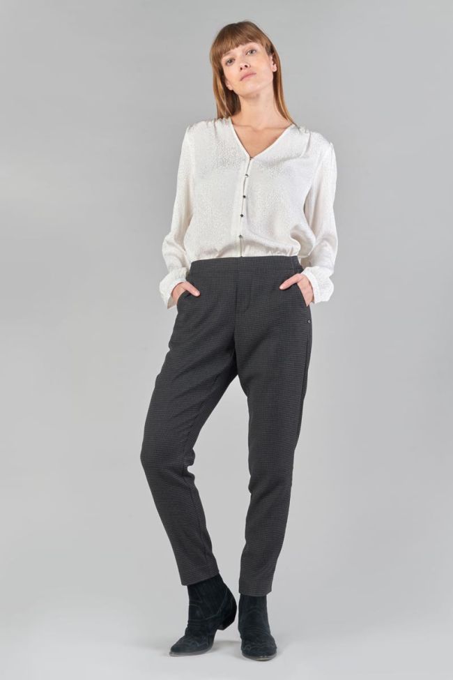 Blouse Frano en jacquard crème