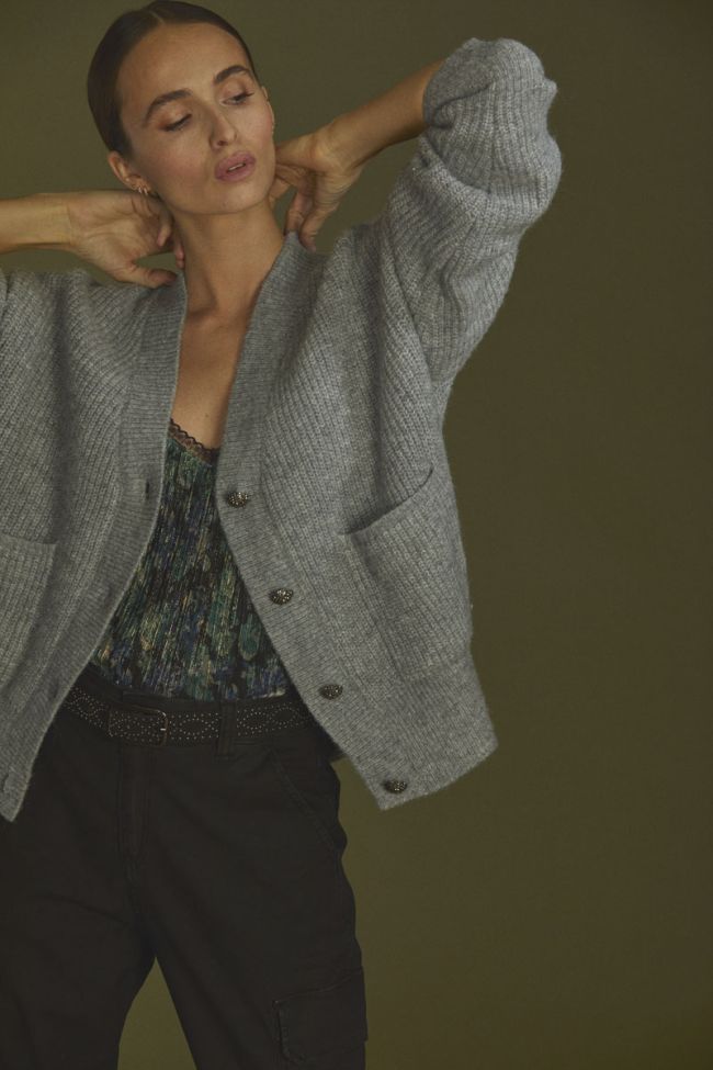 Cardigan Huna gris
