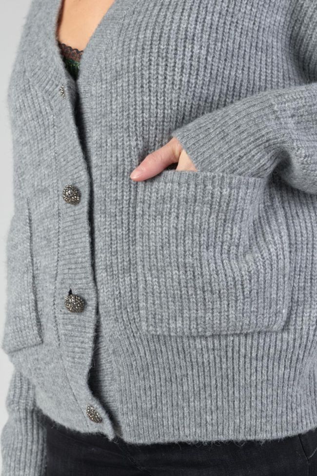 Cardigan Huna gris