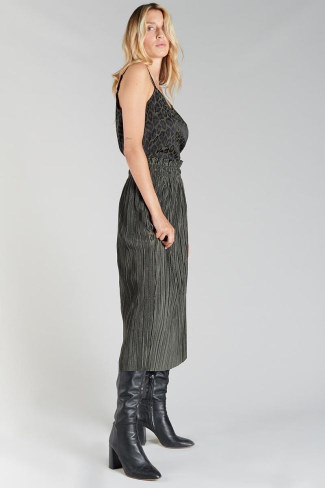 Jupe longue Karoli kaki