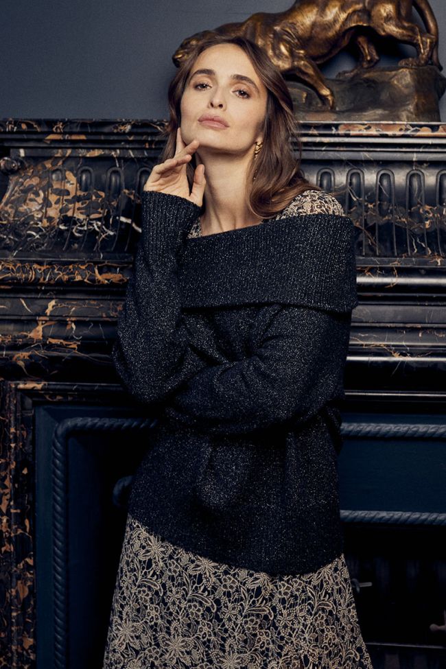 Pull Kenai noir et argenté