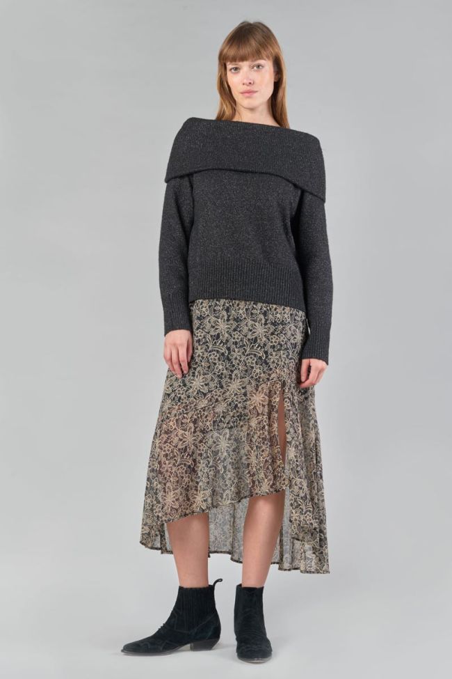 Pull Kenai noir et argenté