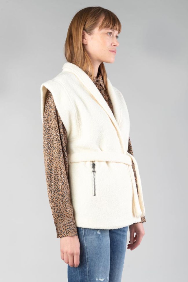 Veste sans manches Kida crème