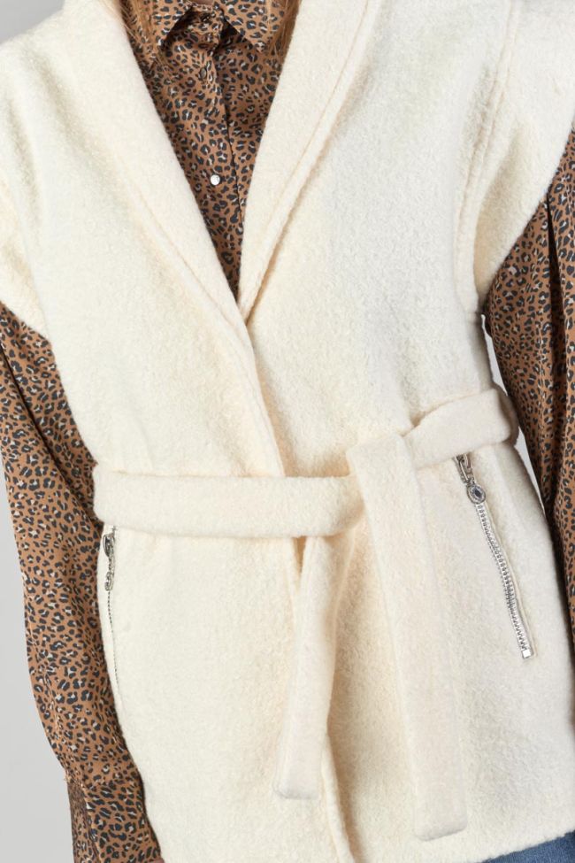 Veste sans manches Kida crème
