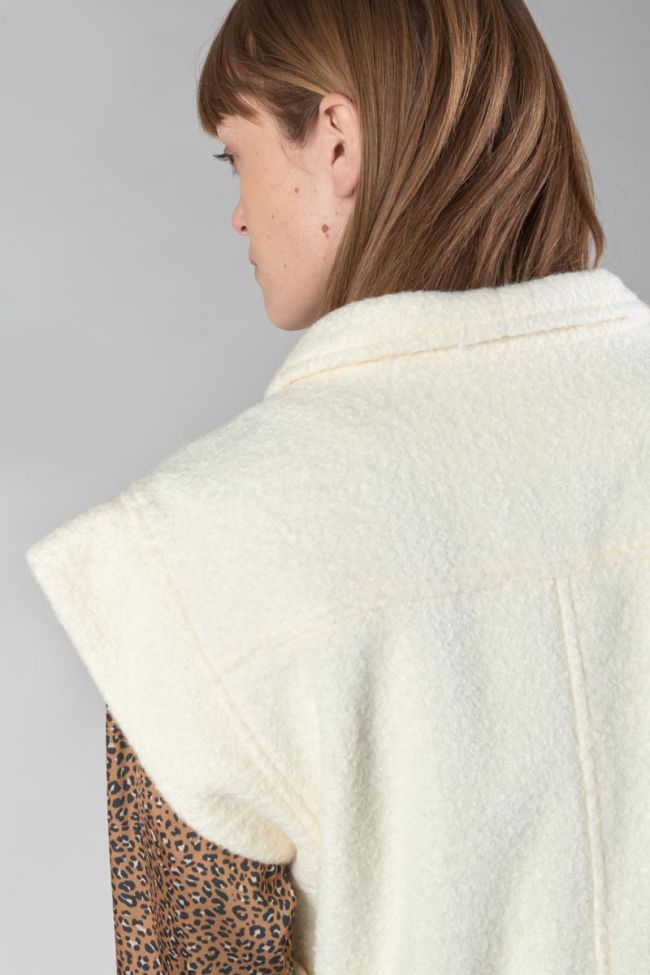 Veste sans manches Kida crème