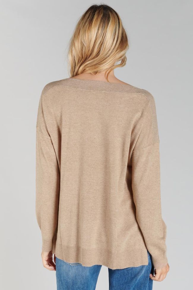 Pull Ksenia en laine alpaga mélangée latte