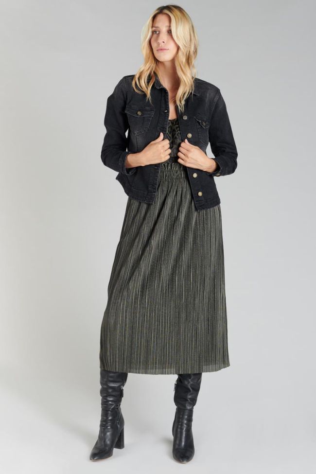 Veste Lilly en jeans noir délavé