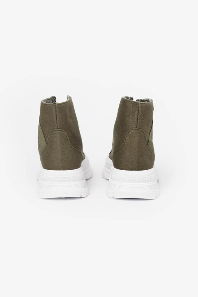 Baskets montantes Lina khaki