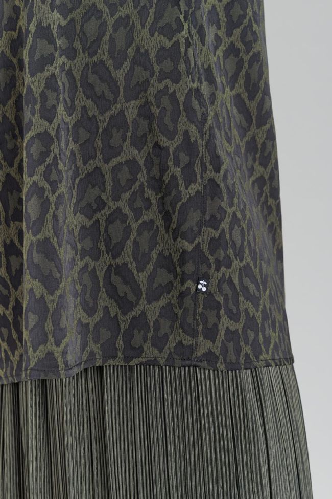 Caraco Noa en jacquard léopard