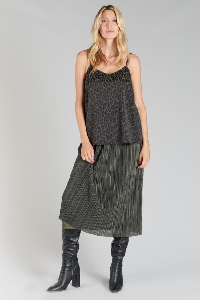 Caraco Noa en jacquard léopard