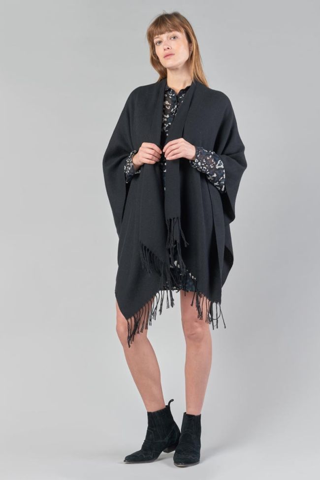 Poncho Pili noir