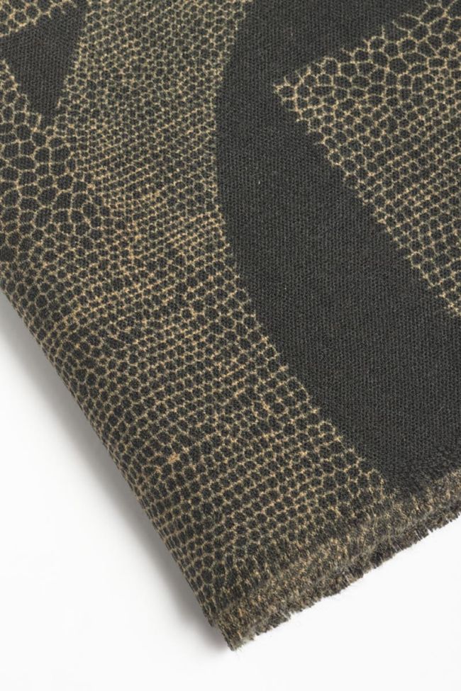 Foulard Valdez noir à motif
