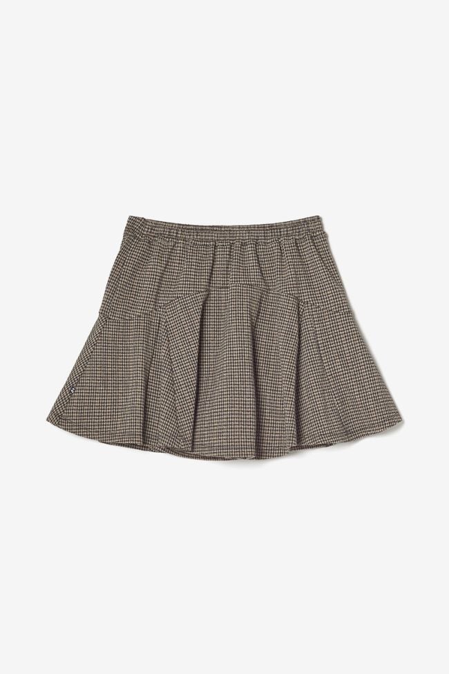 Jupe short Feligi à motif pied de poule
