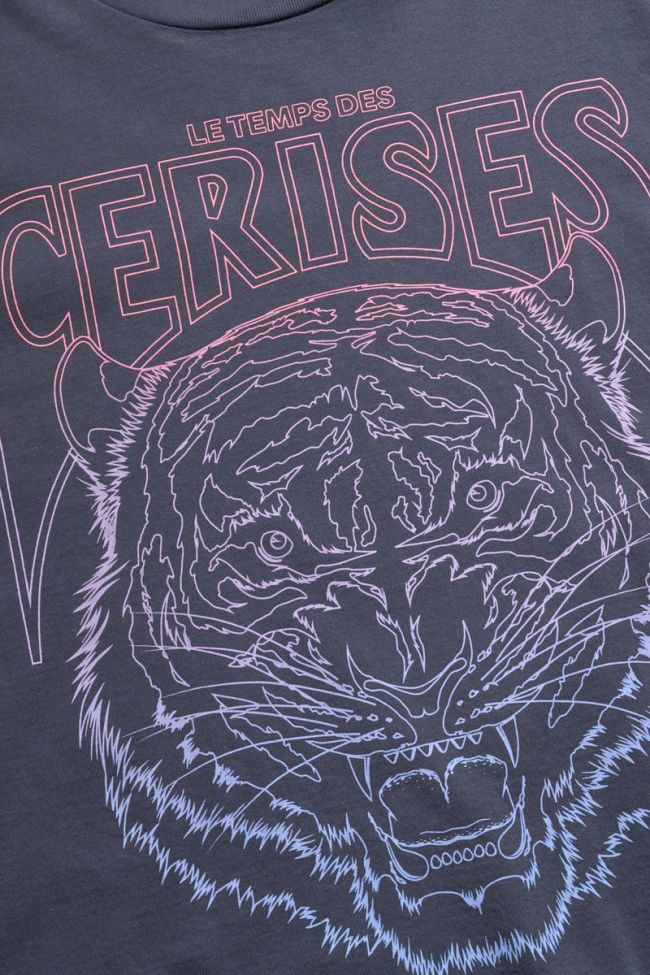 T-shirt Hoppergi bleu délavé