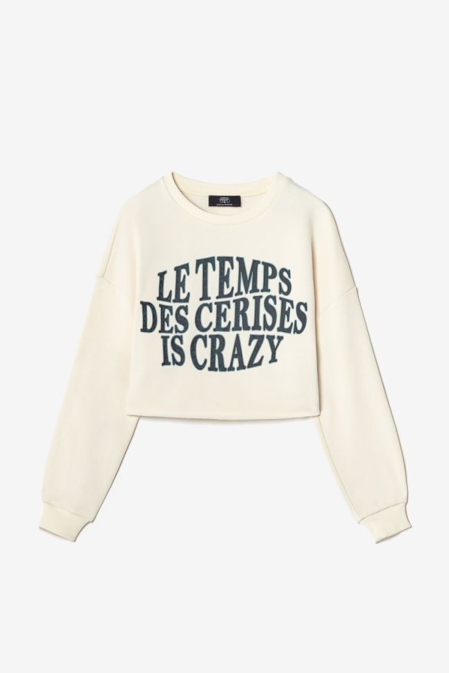 Sweat court Molliegi crème