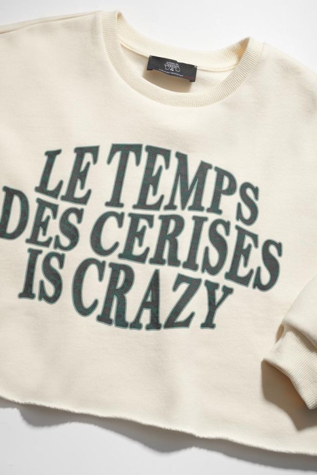 Sweat court Molliegi crème