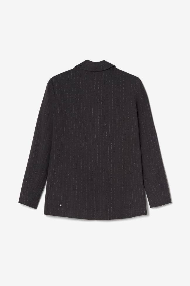 Veste blazer Neelagi noire à rayures