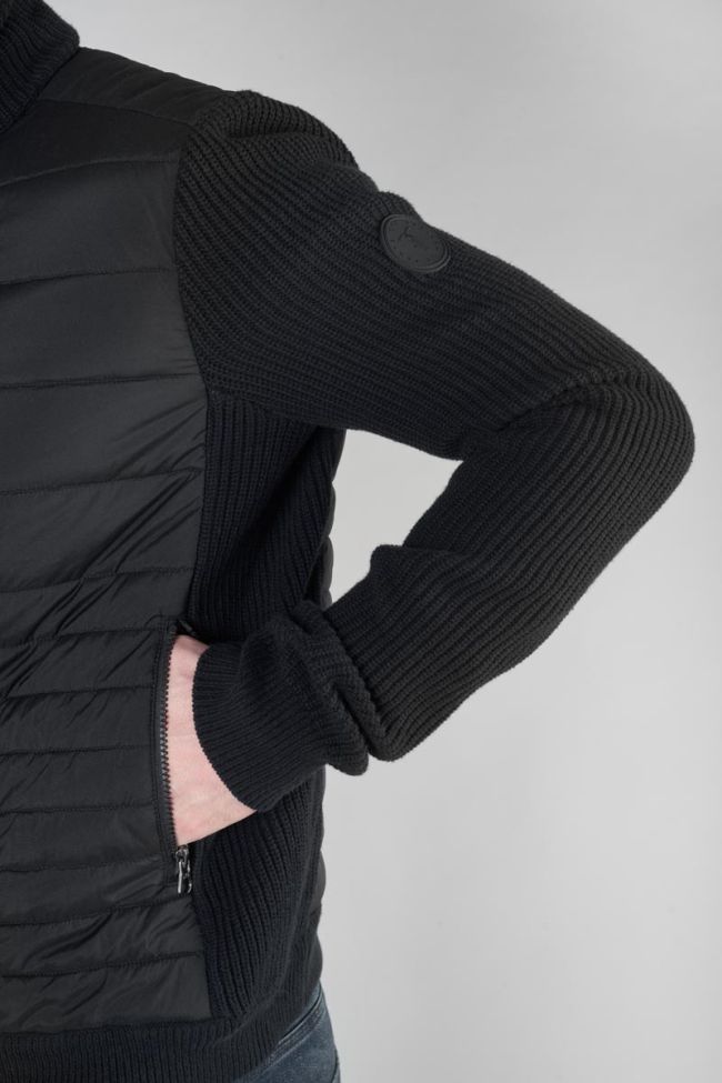 Veste bi-matière Briva noire