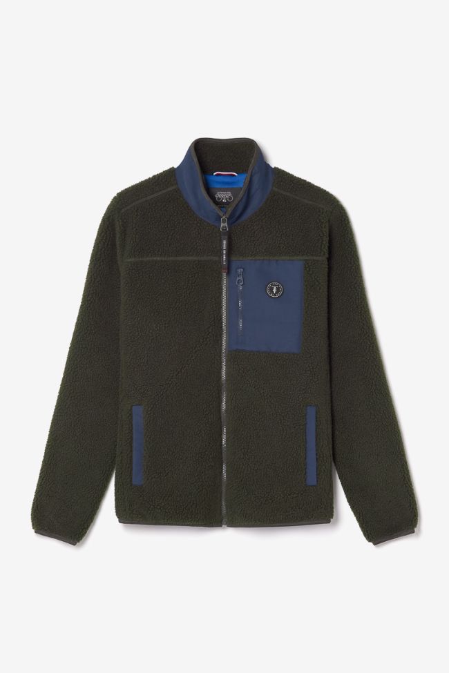 Veste bi-matière Brome kaki