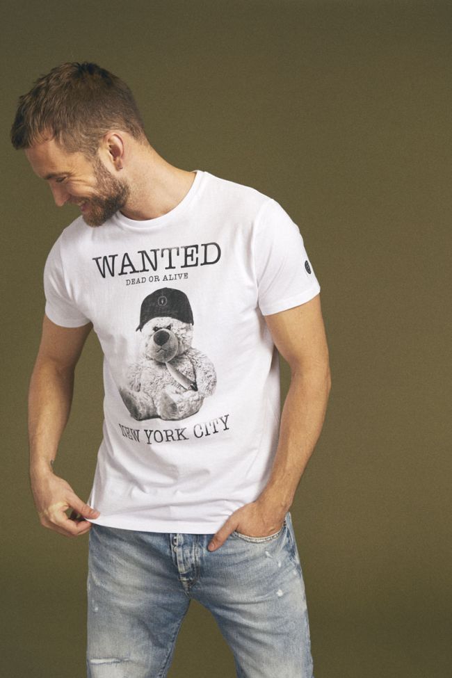 T-shirt Gaspa blanc imprimé