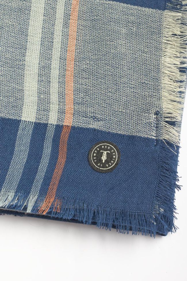 Echarpe Jonel à rayures bleu marine