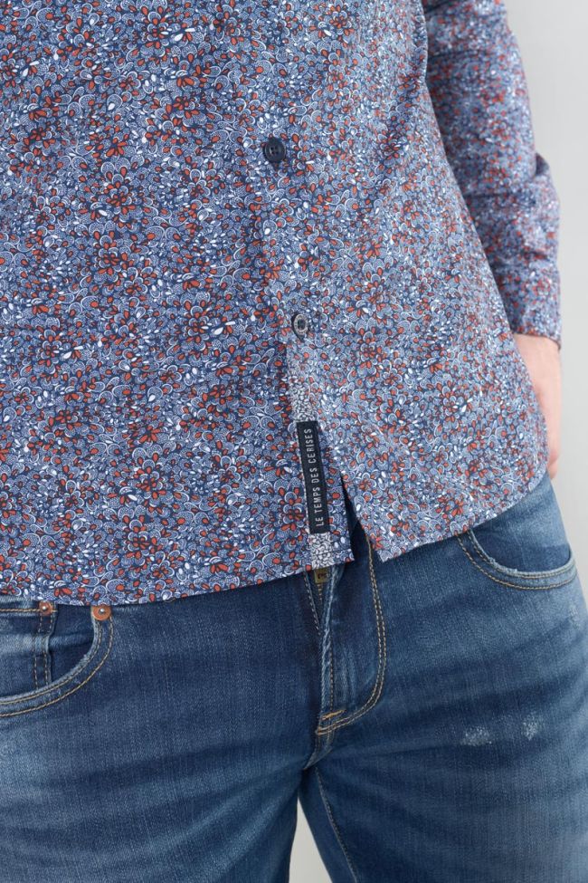 Chemise Retil bleu marine à motif