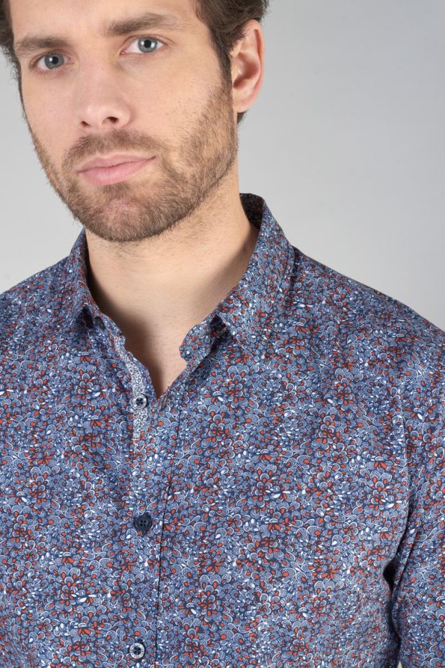 Chemise Retil bleu marine à motif
