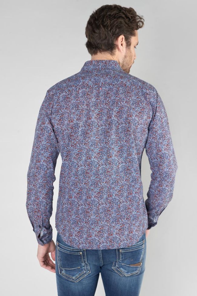 Chemise Retil bleu marine à motif