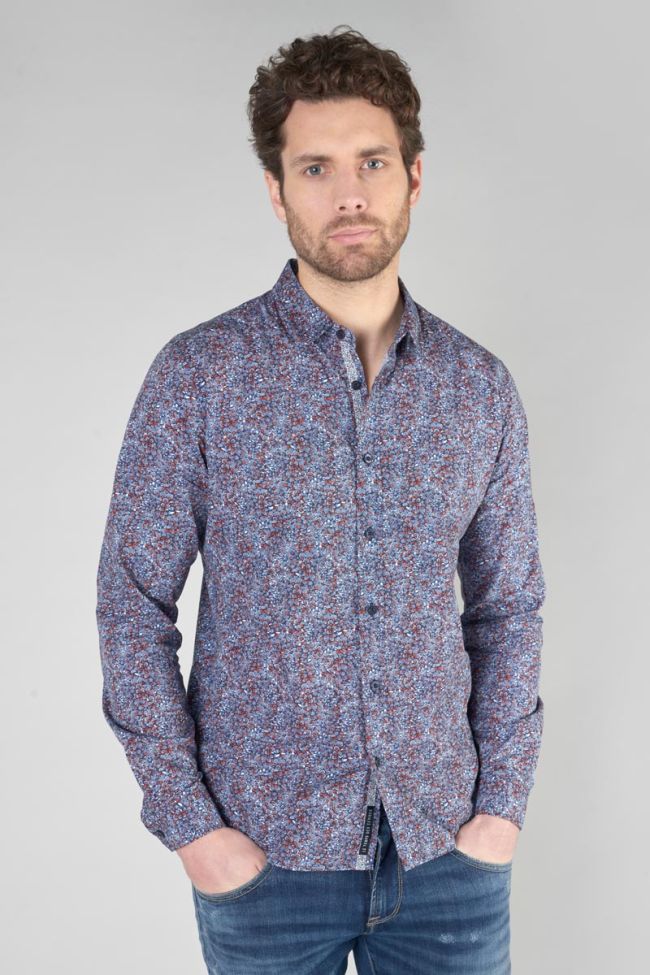 Chemise Retil bleu marine à motif