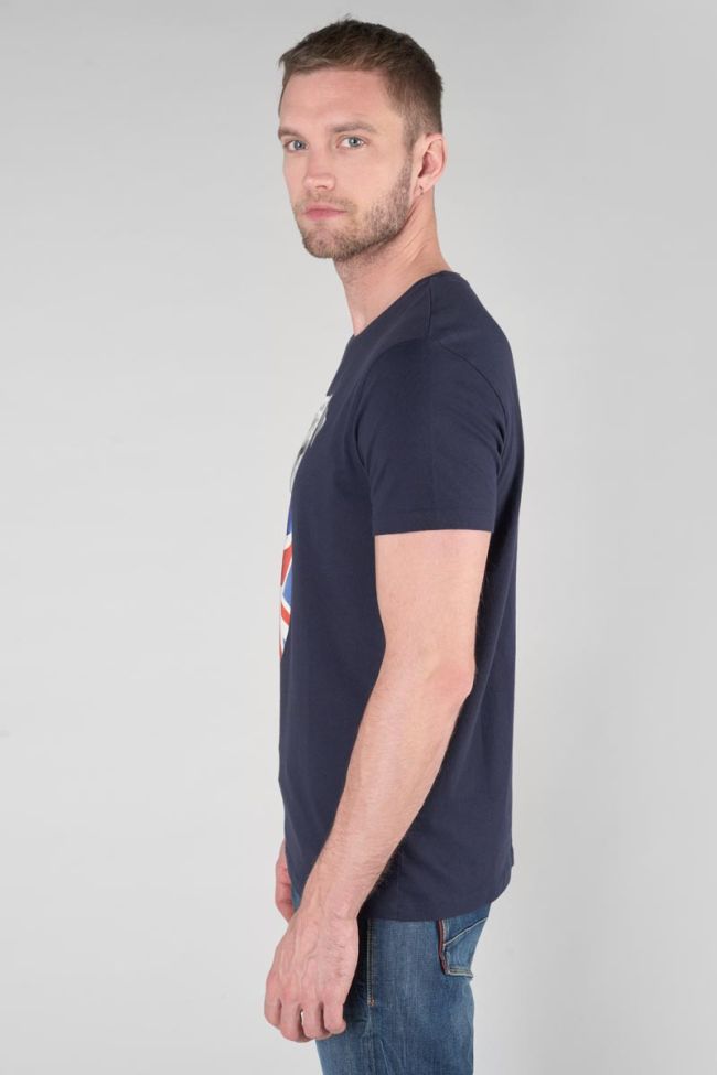 T-shirt Vagrav bleu nuit imprimé