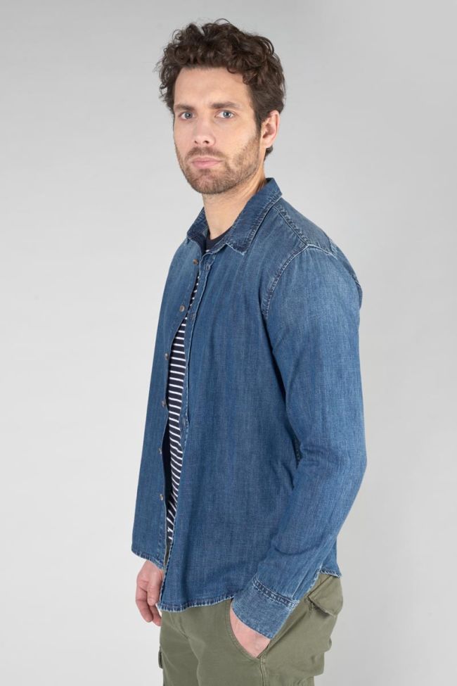 Chemise Valmy en jeans bleu délavé