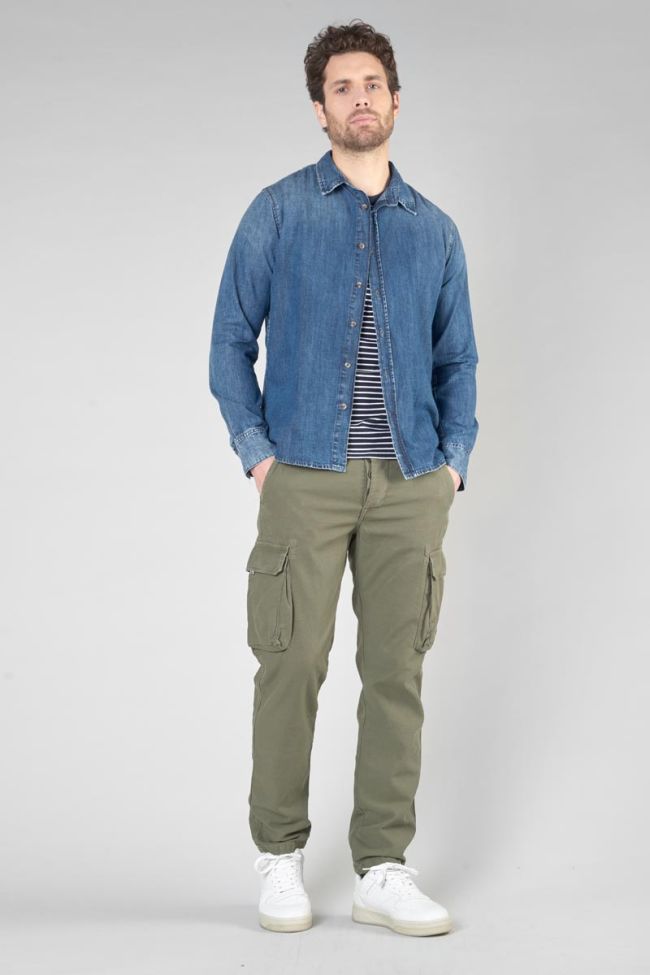 Chemise Valmy en jeans bleu délavé