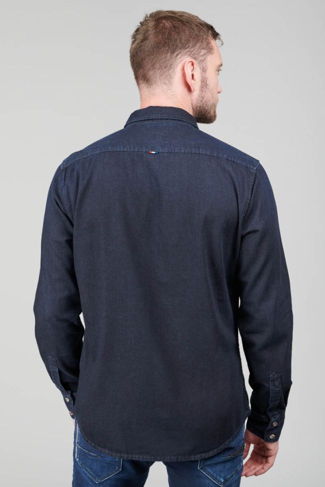 Chemise Valmy en jeans bleu noir