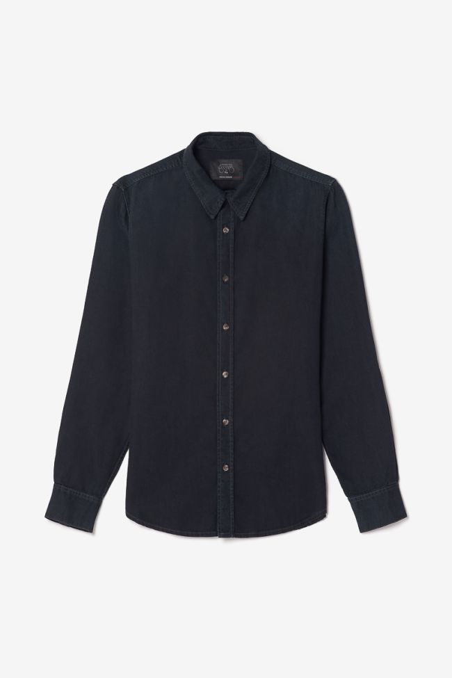 Chemise Valmy en jeans bleu noir