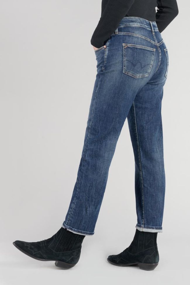 Jeans 400/17 mom Bambino taille haute 7/8ème destroy bleu N°2