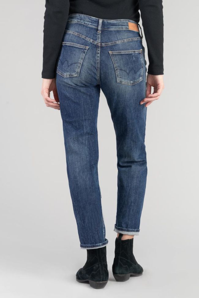 Jeans 400/17 mom Bambino taille haute 7/8ème destroy bleu N°2