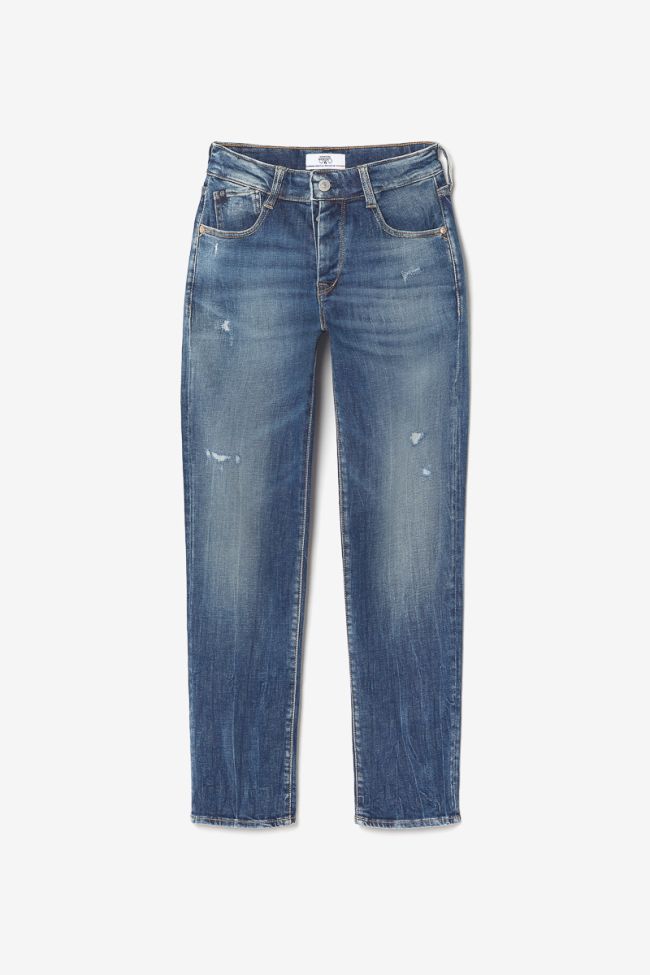 Jeans 400/17 mom Bambino taille haute 7/8ème destroy bleu N°2