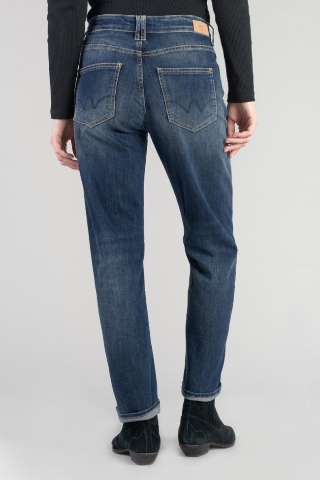 Jeans 400/18 mom Fafa taille haute 7/8ème destroy bleu N°3